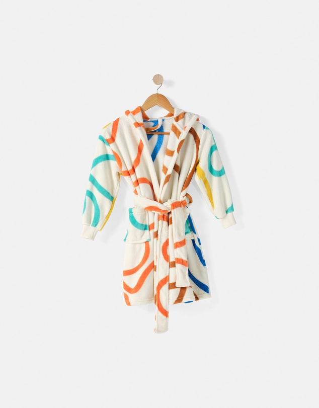 Linen House Kids - Plush Squiggle Kids Robe