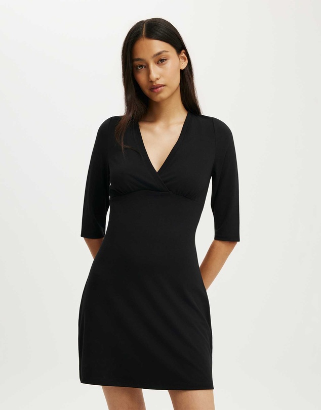 Cotton On - Maple 3/4 Sleeve Mini Dress