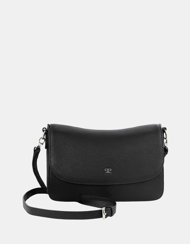 Pierre Cardin - Pierre Cardin Ladies Leather Flap Over Crossbody Bag