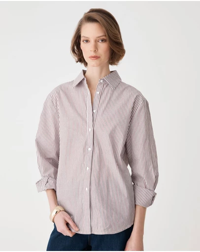 Forcast - Samara 2 Cotton Striped Shirt