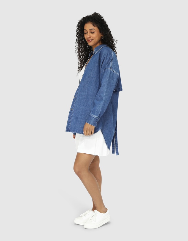 Belle & Bloom - Into Him Oversized Denim Shirt