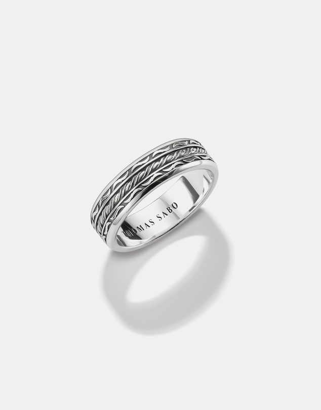 THOMAS SABO - THOMAS SABO Band Ring with Twisted Center Bar