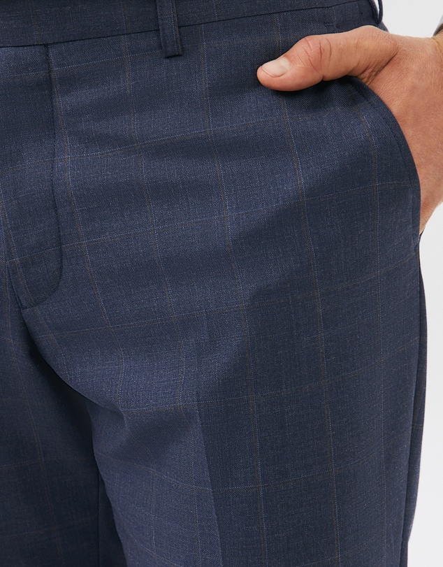 Van Heusen - Wool Blend Windowpane Suit Pant