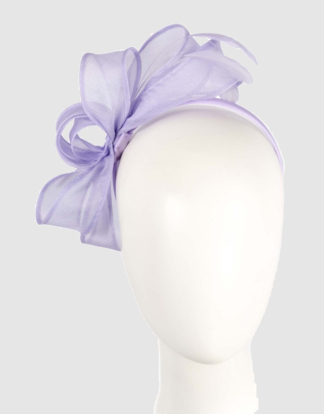 Max Alexander - Organza Lilac Racing Fascinator