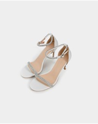 Forcast - Kendall Crystal Strap Heels