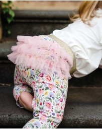Fleur Harris - 'Enchanted Flowers' Fabulous Frilled Legging in Cloud
