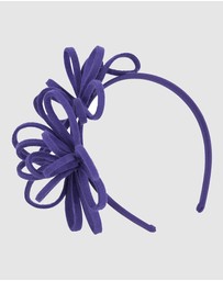 Max Alexander - Felt Purple Loops Fascinator