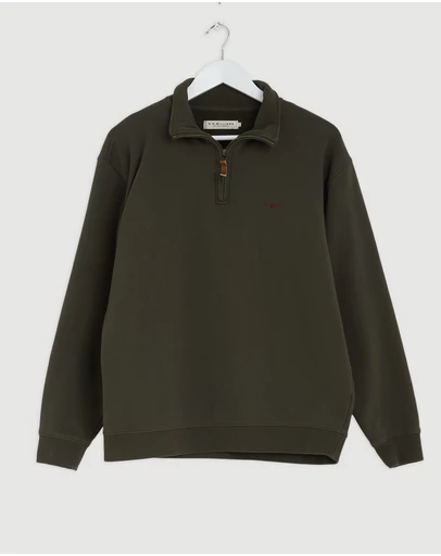 Revibe - Repaired R.M.Williams Mulyungarie 1/4 Zip Sweatshirt - INTL L
