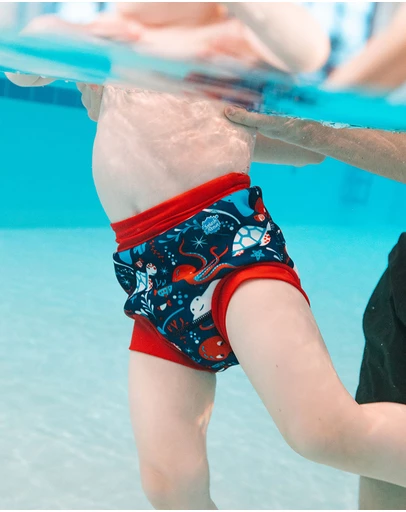 Splash About - Happy Nappy Duo™ & Liners Bundle - Under the Sea Red