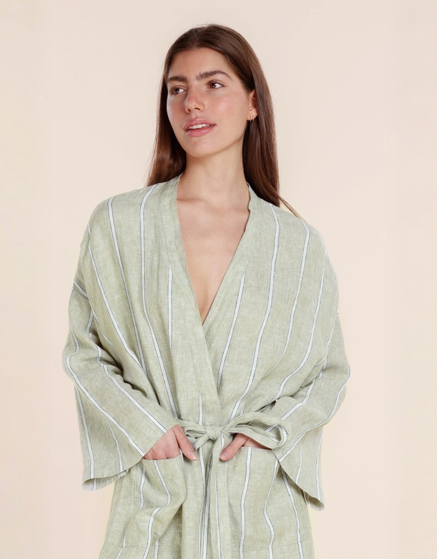Gingerlilly - Rosalind Linen Robe