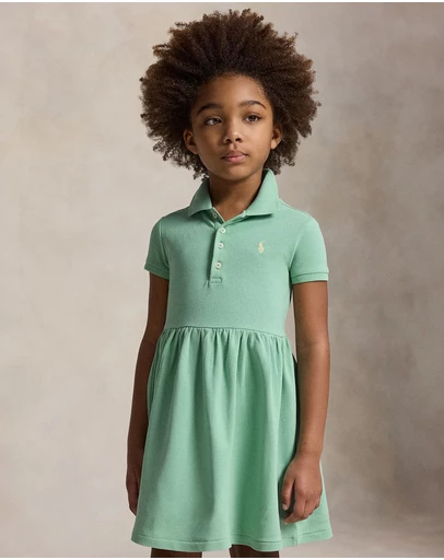 Polo Ralph Lauren - Stretch Mesh Polo Dress - Babies-Kids