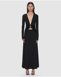 Christopher Esber - Crystal Pendant LS Dress