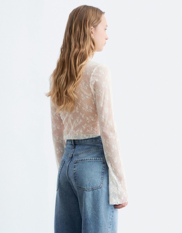 & Other Stories - Long-Sleeve Lace Top