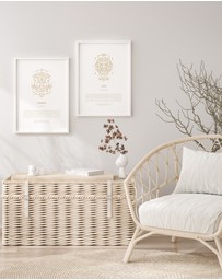 Olive et Oriel - Gemini Celestial Zodiac Art Print A3