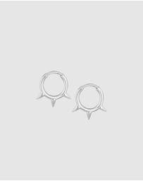 Elli Jewelry - Earrings Hoops Spikes Trend Must-Have Blogger in 925 Sterling Silver