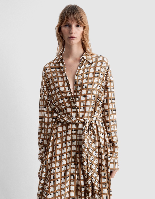 & Other Stories - Tie-Detail Midi Shirt Dress