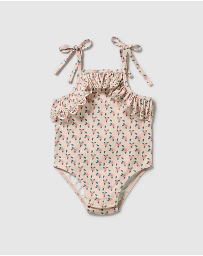 Wilson & Frenchy - Little Blossom Cutwork Swimsuit - Babies-Kids