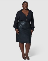Something 4 Olivia - Aurelia Pu Midi Skirt