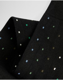 Country Road - Rib Square Dot Sock