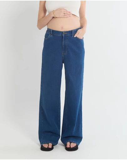 Soon Maternity - Relaxed Wide Leg Jeans