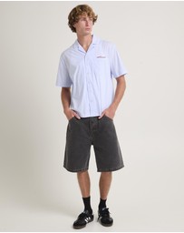 Arvust - Box Striped Short Sleeve Shirt