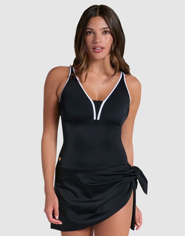 Leonisa - Convertible Skirted Shaping Swimsuit & Swimdress