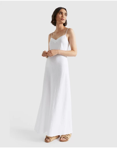 Seed Heritage - Core Linen Slip Maxi Dress