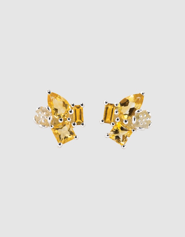 Karen Walker - Rock Garden Earrings with Citrine