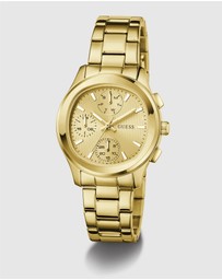GUESS - GUESS Ladies Gold-Tone Multifunction Watch