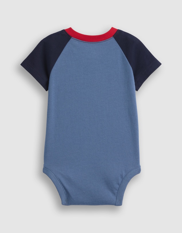 GAP - Graphic Jersey SS Single Button Placket Romper - Babies