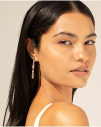 Mestige - Celine Drop Earrings - Silver Plated