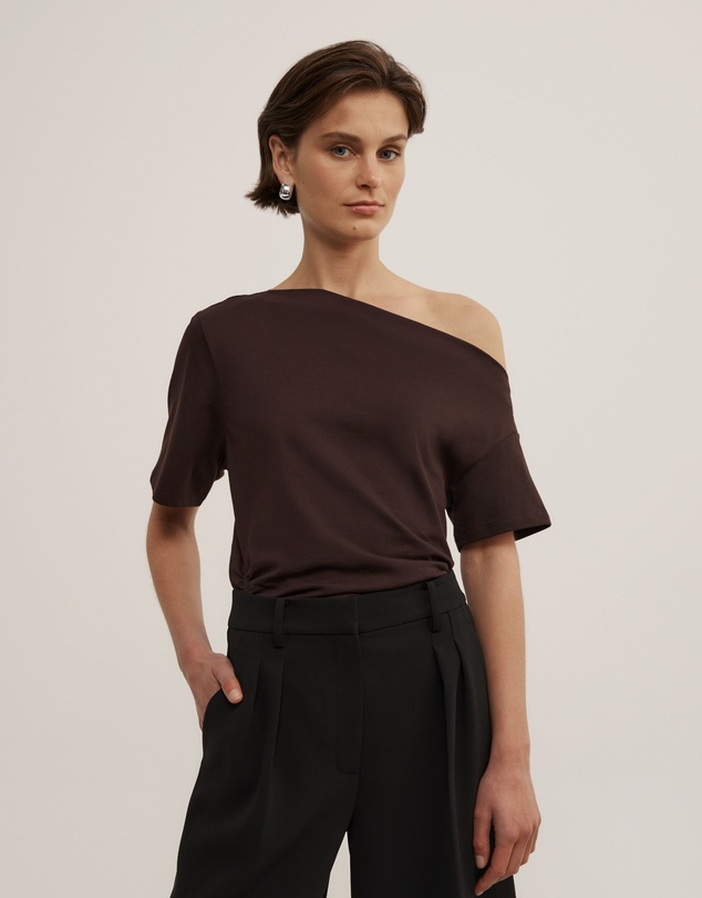 Witchery - Ruched Asymmetric T-shirt