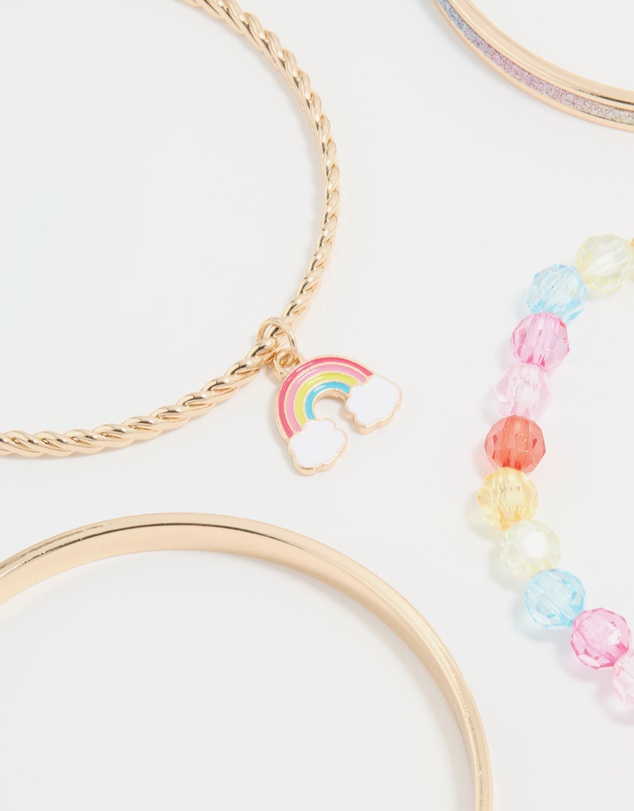 Lovisa - Kids Gold Bangles 5-Pack