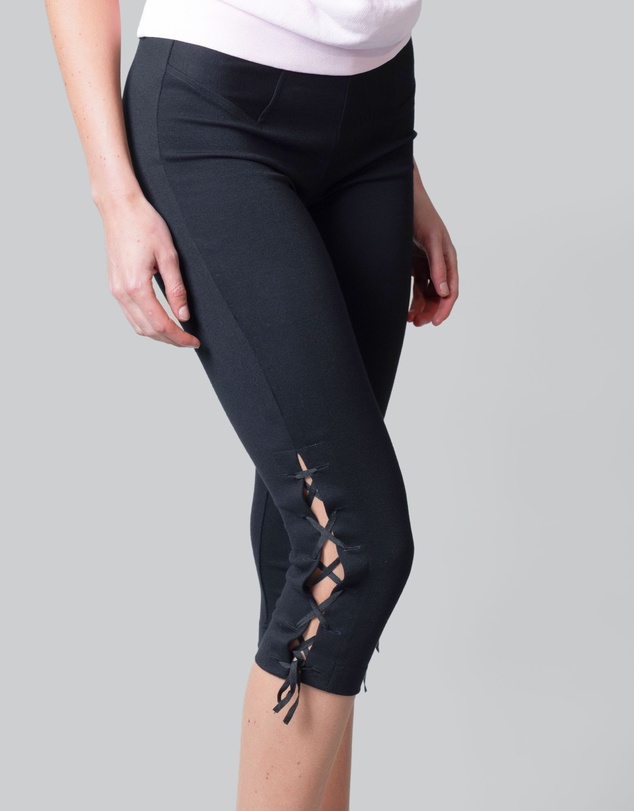 Love and Nostalgia - Sarah Lace Up Capri Legging