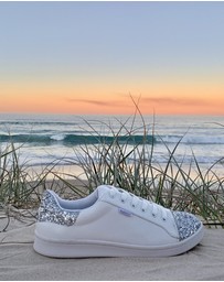 Holster - Stardust Glitter Sneaker- White - Women's