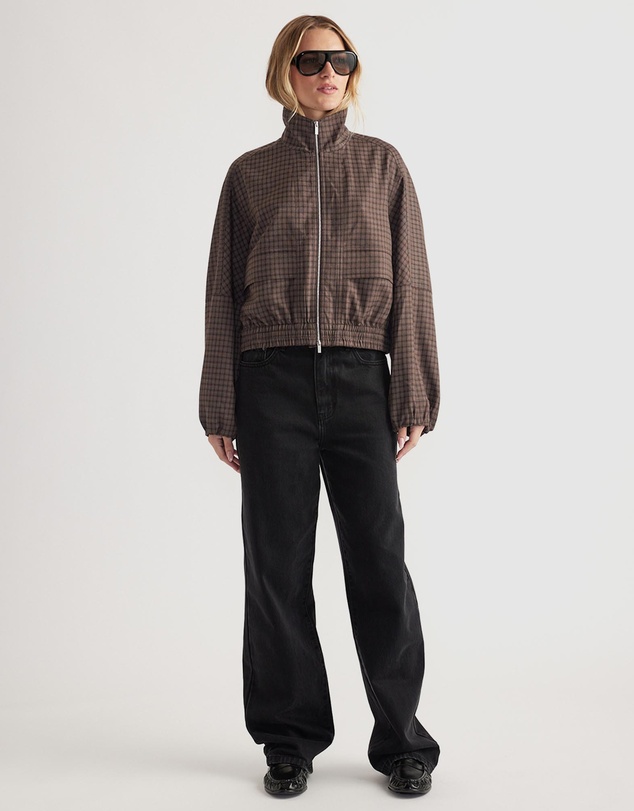 Decjuba - Violet Zip Check Jacket