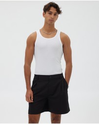 AERE - Ezra Pleated Shorts