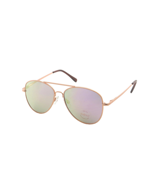 Sunbug - Rose Gold Pilot Sunglasses