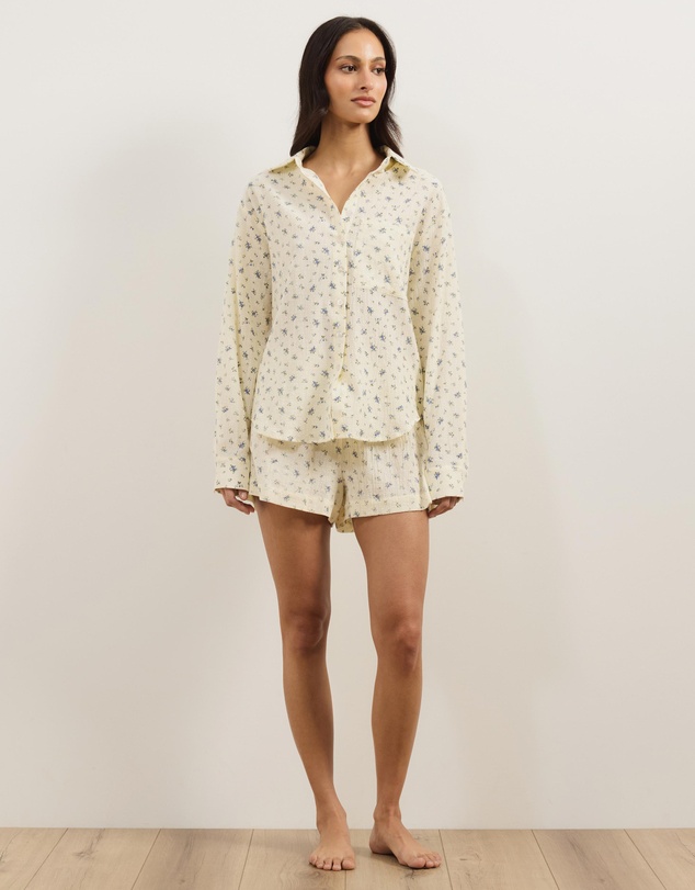 Atmos&Here - Mae Long Sleeve Floral Pyjama Short Set