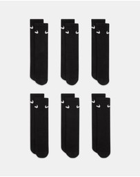 Nike - 6-Pack Cushioned Crew Socks - Teens