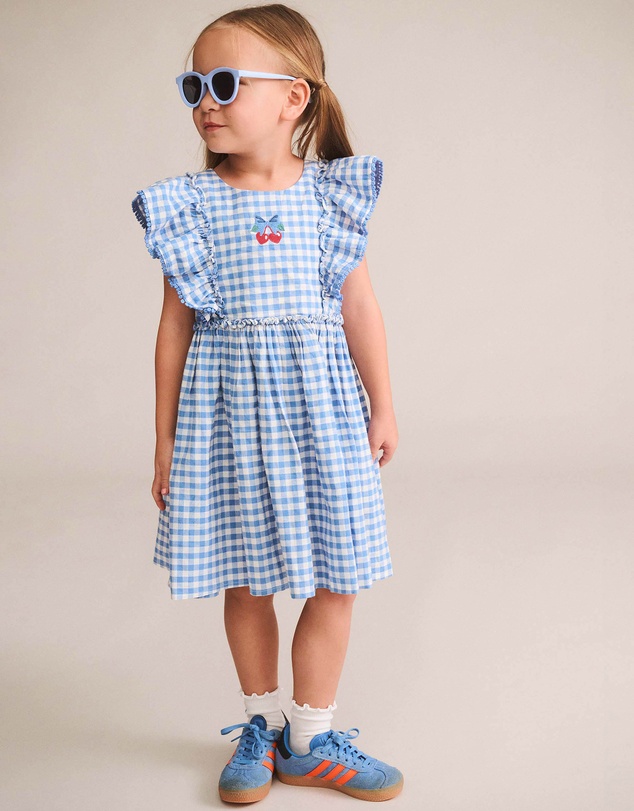Huxbaby - Gingham Bow Dress - Babies-Teens