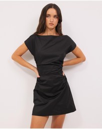Calli - Lindez Gathered Mini Dress