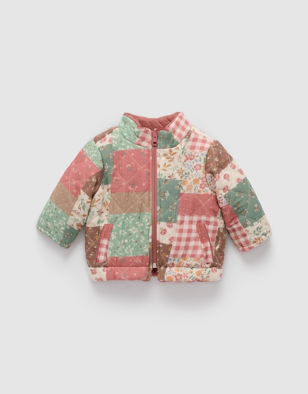 Purebaby - Reversible Quilted Jacket -Kids-Babies