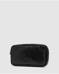 Republic of Florence - Marcus Black Leather Carry Pouch
