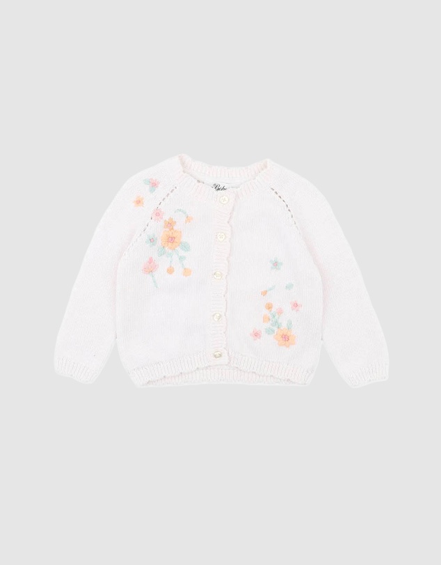 Bebe by Minihaha - Fern Hand Emb. Organic Cardigan - Babies