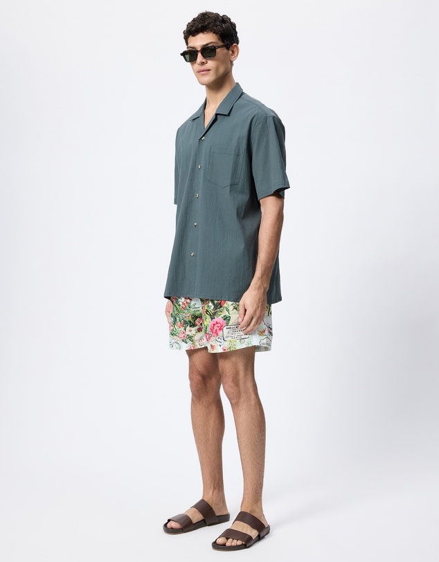 Camilla - Mid Length Boardshorts With Elastic Waist