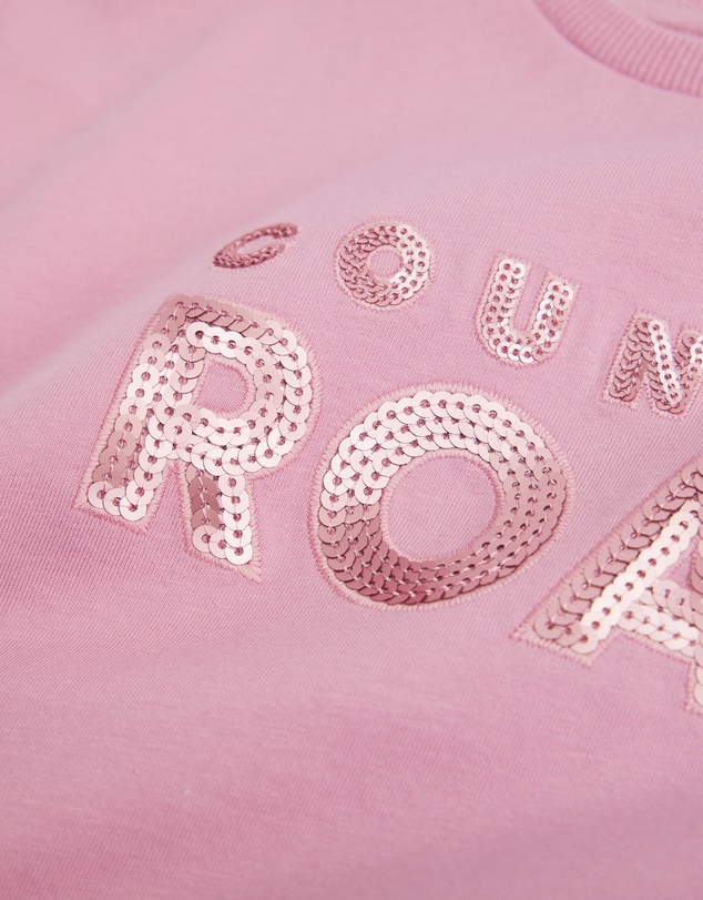 Country Road - Organically Grown Cotton Sequin Logo T-shirt