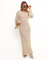 Petal & Pup - Colter Long Sleeve Maxi Dress - White