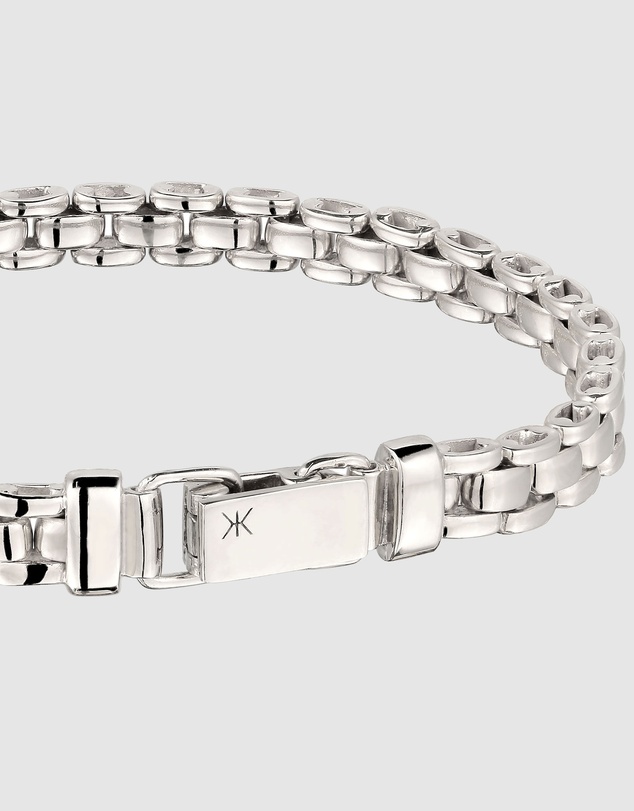 Kuzzoi - Chunky Box Chain Bracelet in 925 Silver
