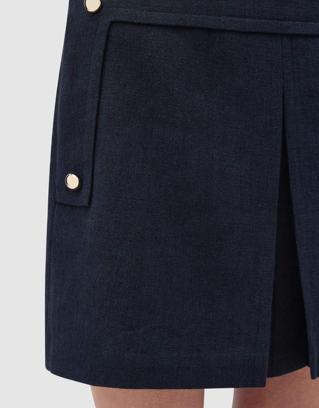 Oroton - Button Detail Mini Skirt